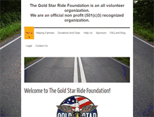 Tablet Screenshot of goldstarride.org